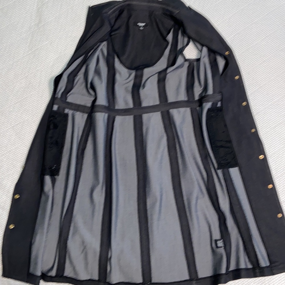 Premise dress 80% polyester and rayon size 4 gold button up - Picture 9 of 10